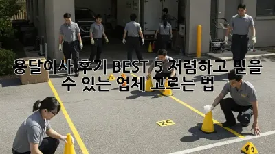 용달이사 후기 BEST 5: 저렴하고 믿을 수 있는 업체 고르는 법